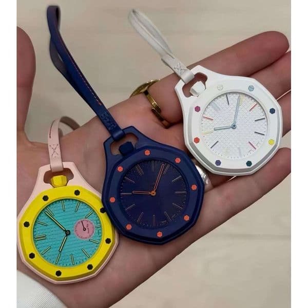 AAA Royal ST POP Pocket Watch Moon Watches Designer Audemarly Pigut Watch Apwatches Automatic Ceramic Dial 8 Color Leather Lanyard Watch Men Women Watch Gift Box