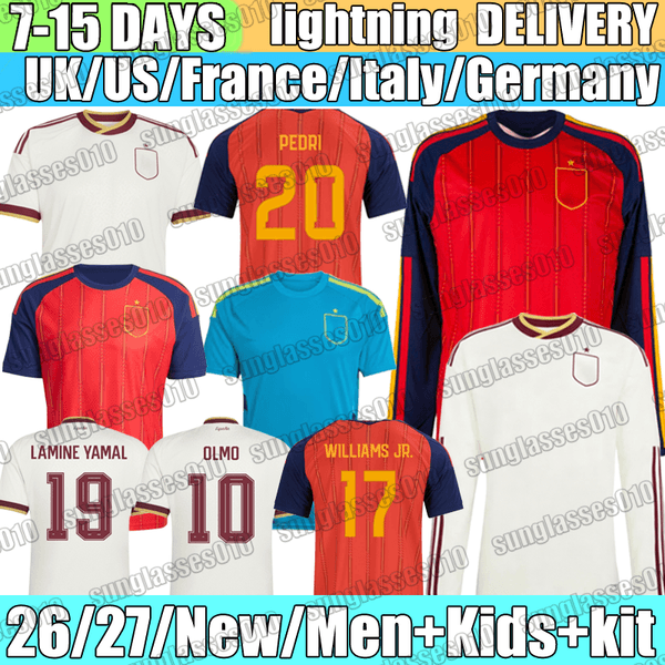 spain world cup 2026 Joan Garcia YEREMY Gavi CUBARSi LAMINE YAMAL FERMIN RODRIGO Soccer Jerseys OLMO FABIAN ALEX B. FERRAN Espana Football Shirt Mens kids kit uniform