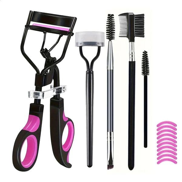 7/15pcs Eyelash Curler Set With Replacement Pads For Women Eyelashes Curling Tweezers Clips Lash Mascara Wands Brush Makeup Tool 260527