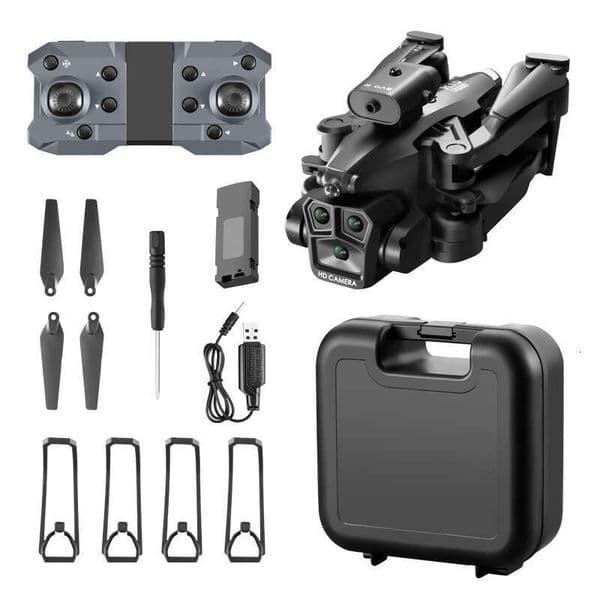 K10max Drone Obstacle Avoidance Remote Control Aircraft Optical Flow Hovering Three-Lens HD Aerial Photography Quadcopter Kuhangxin 1626-529-1442
