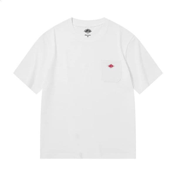 Men and Womens Pure Cotton Fashion Embroidery TShirt Tee Simple Pocket Short Sleeve Orders Exported to Japanese 260528