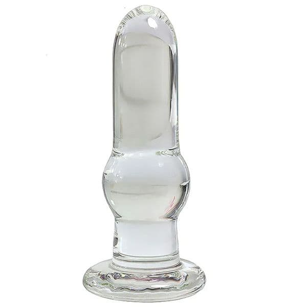 226 New Transparent Plug 13*4Cm Anal Dilator Dildo G Spot Stimulator Butt Plugs adult toys Glass Dildos For Women Buttplug Sex Toys 010