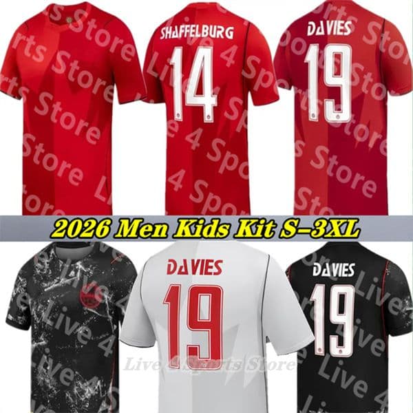 2026 Canada World Cup Soccer Jerseys DAVIES DAVID Larin Saliba Millar AHMED KONE LARYEA Jebbison SHAFFELBURG BUCHANAN CORNELIUS Men Kids Football Shirt Uniforms