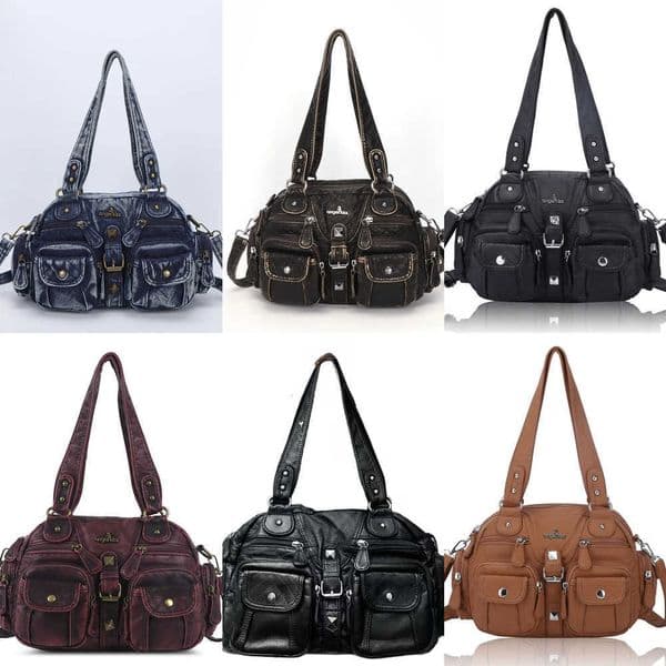 Angel kiss Bag Women Small Handbags Satchel Top-handle Handbag PU Shoulder Bag 8x11 Dumpling Pack Multi-pockets Shoulder Bag Y260528