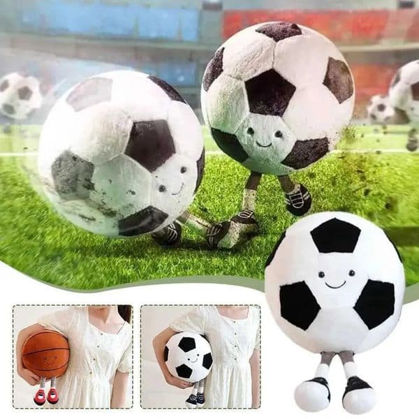 2026 New cologne New Fluffy Soccer Balls Stuffed perfume Toy Perfume Football Basketball With Leg Cartoon Plush Cologne Pillow Soft Stuff Cologne Soccerball Gif 03