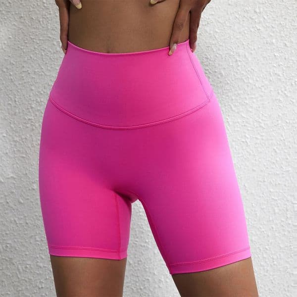 Solid Color Women Sport Yoga Short leggings Compression Support SweatWickin Comprehensive Training Jog Cycling Internal Pocket 260529