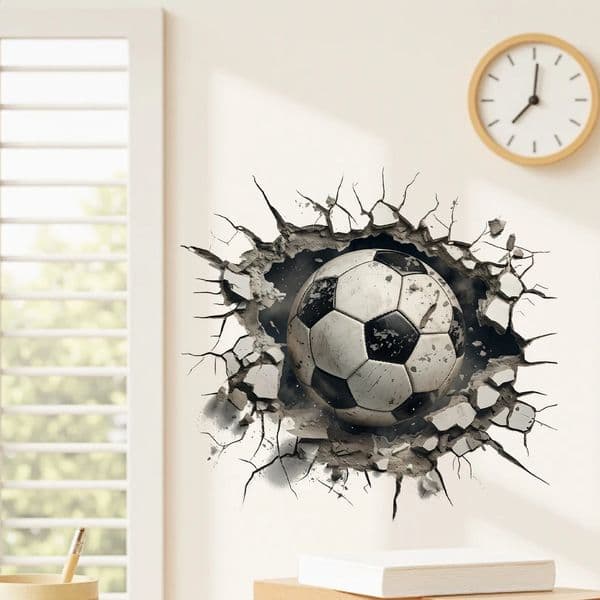 3D Visual Effect FootballThemed Home Decor Stickers Suitable for Decorating Rooms Exquisite Wall the Living Room 260529