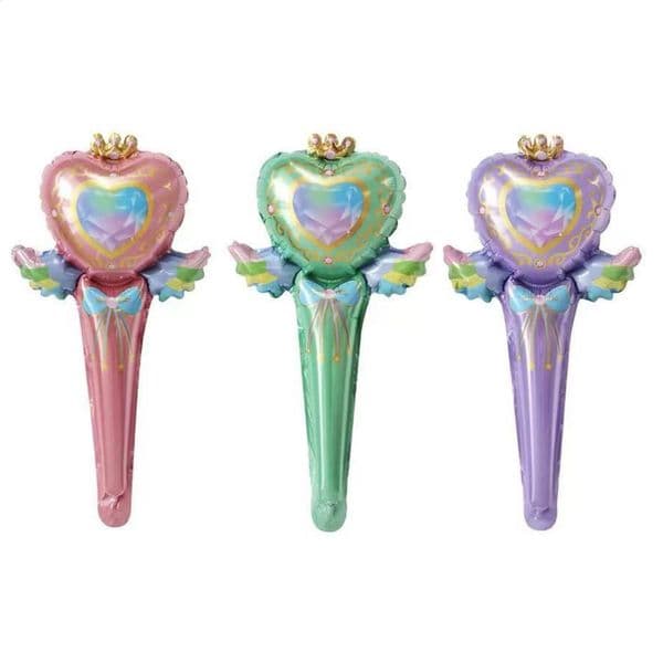 10PCS Multicolor Handheld Fairy Stick Balloon Cartoon Balloon Party Birthday Party Decoration Aluminum Film Cute Handheld Stick 260529