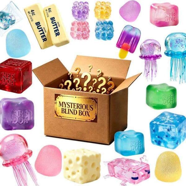 Surprise Blind Box NeeDoh Nice Cube Dr Pepper Style Soft Squeeze Toy Stress Relief Decompression Gift W260529