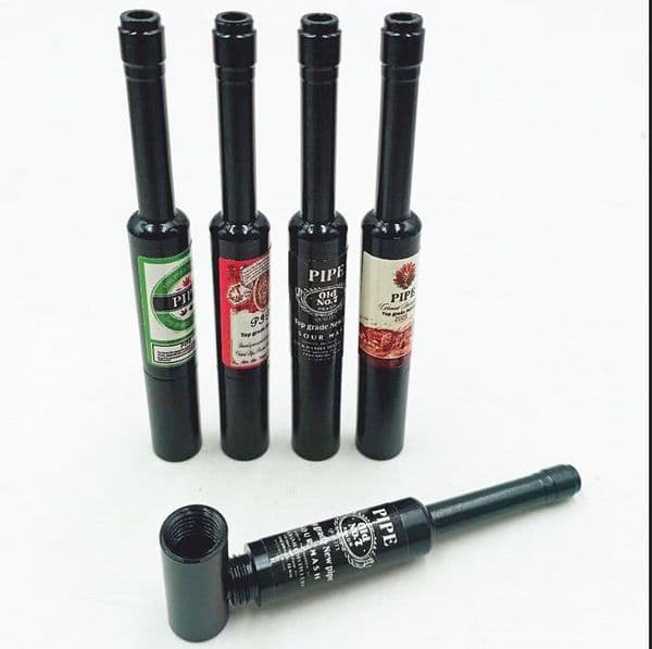 Smoking Pipe Creative and personalized mini pipe with detachable and portable mouthpiece, dual-use metal aluminum pipe