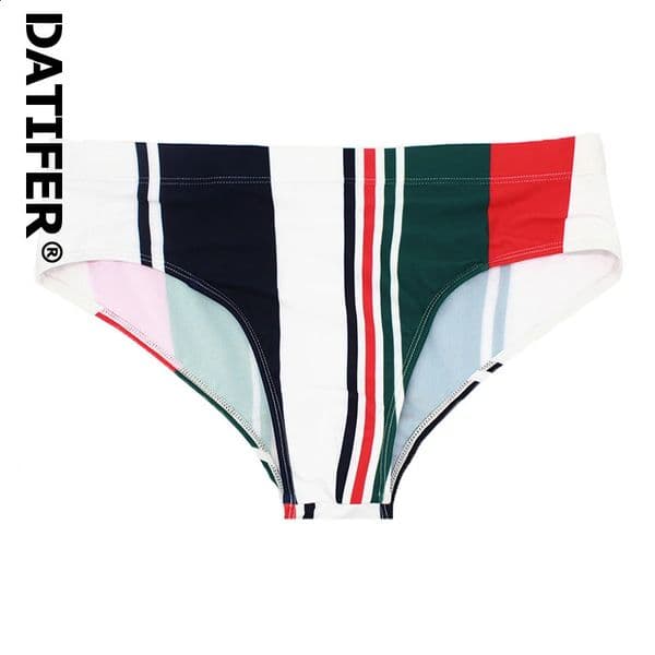 Datifer 2026 Summer Mens Shorts Polyester Sexy Low Waist Swim Briefs Removerable Pad Traje De Bao Hombre Underpants Swimwear 260528