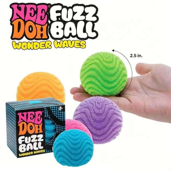 Schylling NeeDoh Fuzz Series Relief Toys Suitable Desktop Ornament For People Under Pressure Fun Soft Stress Ball W260529