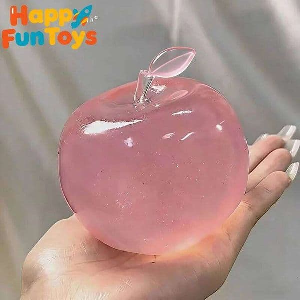 Green Pink Apple Stress Balls Soft Fidget Sensory Toys ADHD Autism Slow Rebound Squeeze Toy for Adults Kids Gifts W260529