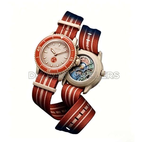 Bioceramic Planet Moon Mens Watches Full Function Quartz Chronograph Watch Mission To Earthphase NEPTUNE 42mm Nylon Luxury Wristwatches 1986 2e6