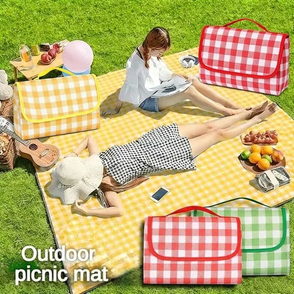Thick Waterproof Picnic Mat Portable Foldable Ground Blanket for Camping Hiking Beach Grass Outdoor Activities Moisture Proof 260527