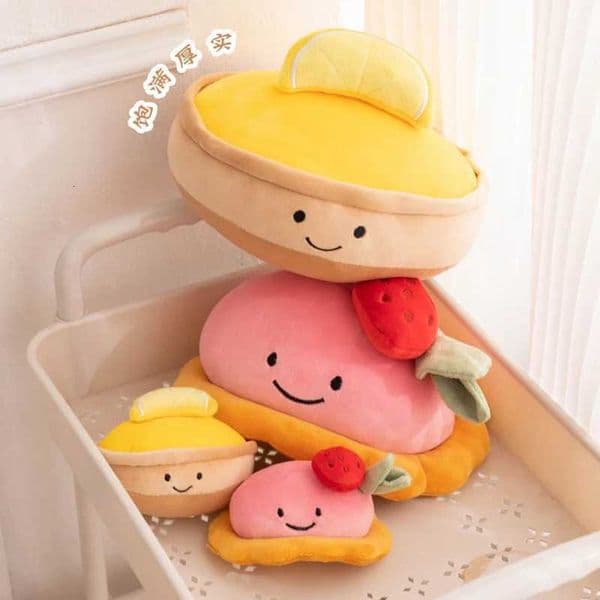 10/20CM Simulation Anime Fun Fruit Cake Plush Doll Strawberry Cake Lemon Dessert Handmade Doll Childrens Gift Ornament M260529