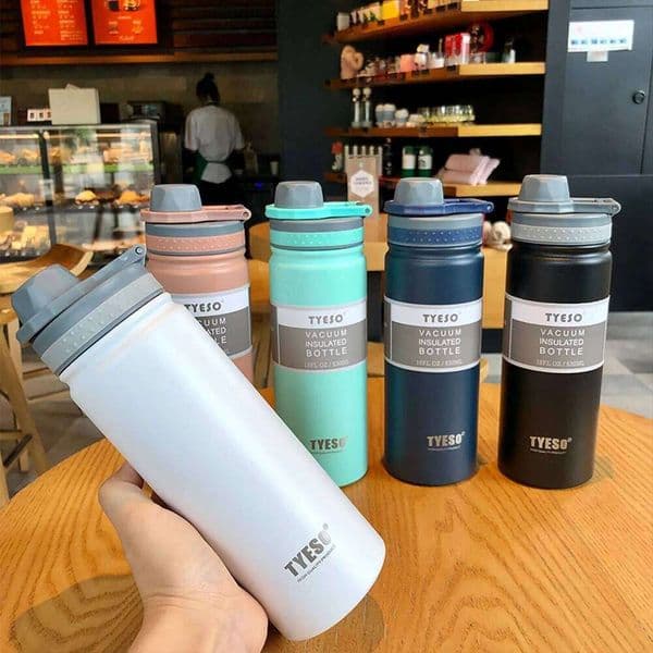 TYESO 530/750ML Stainless Steel Thermos Travel Cup Vacuum Flask Insulated Water Bottle Sport Thermal Hot & Cold Mug W260529