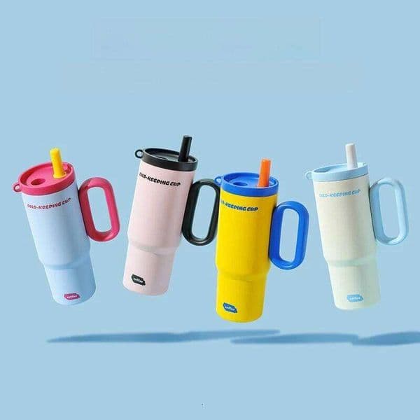 Ice Dominance Cup Stainless Steel Thermos coffee travel mug thermal water bottle Tumbler large capacity Thermo Heat preservation W260529