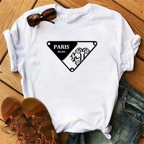 2025 Women Hot Sale Brand Printed T-Shirt Fashion Casual Letter Pattern Top Summer Short Slved Loose Fitting Men Cotton Unisex D260528