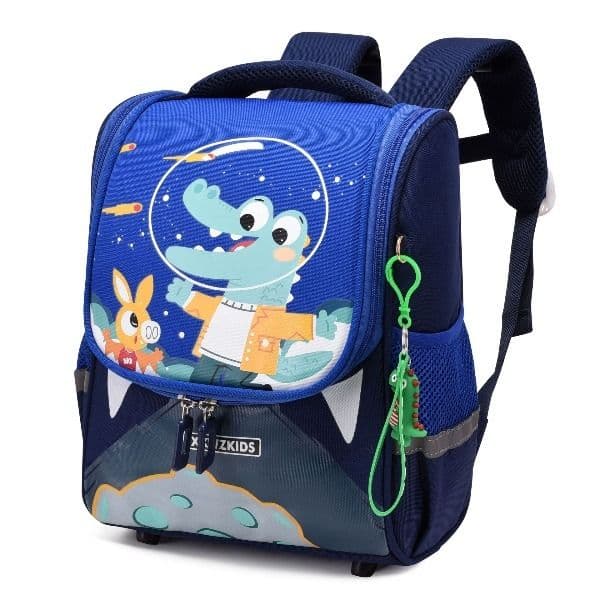 Chen Ting Cartoon Rabbit Print Toddler Backpack Cute Space Style Kids School Bag Adjustable Shoulder Strap Fashion Double Shoulder Bag For Kindergarten Daily Use