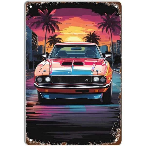 Auto Metal Tin Signs Classic Cars Wall Decoration Plaque Vintage Art Poster Iron Painting for Man Cave Home Cafe Garden Club Bar C260529