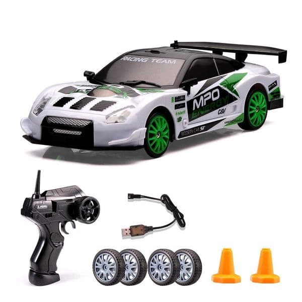 124 RC Drift Car 24G 4WD High Speed RC Racing Vehicle with LED Lights 20KM/H Competition Race Car For Children Gifts L260529RSCL