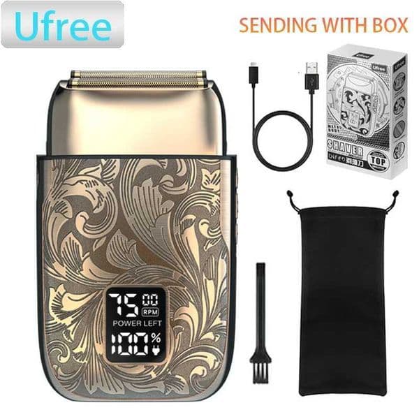 Ufree Close Shaver Electric Foil Shavers for Men 3-Speed Electric Razor Home appliance Face Shaving Beard Trimmer with LCDT260529