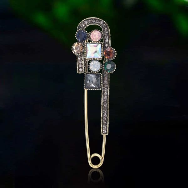 Fashionable Rhinestone Star Brooches for Women Elegant Flower Pins Event Gift Party Backpack Decoration Clothes Accessories L260529