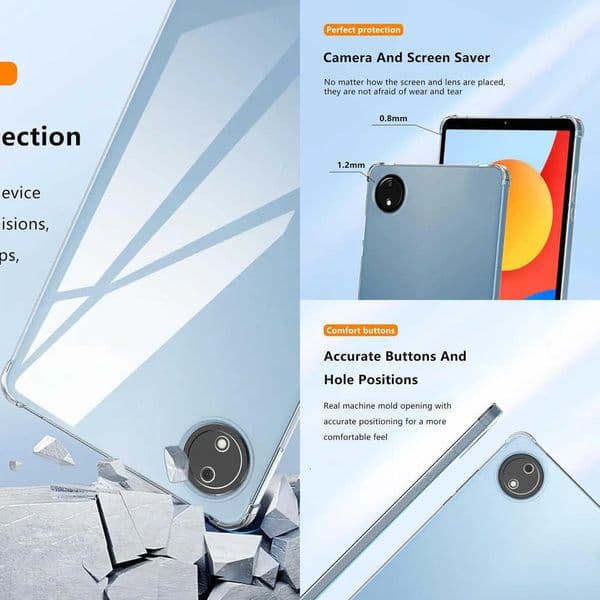 Clear Case for Xiaomi Redmi Pad SE 87 Airbag Anti-Drop Silicone TPU Shockproof Anti-Scratch Shell Redmi Pad SE 8 7 Tablet Cases X260529