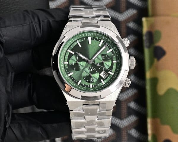 Mens VC OVERSEAS 4500V 5500 Complex watch luxury designer watches Automatic mechanical movement watch fashion Classic Luminous sapphire Wristwatches #689