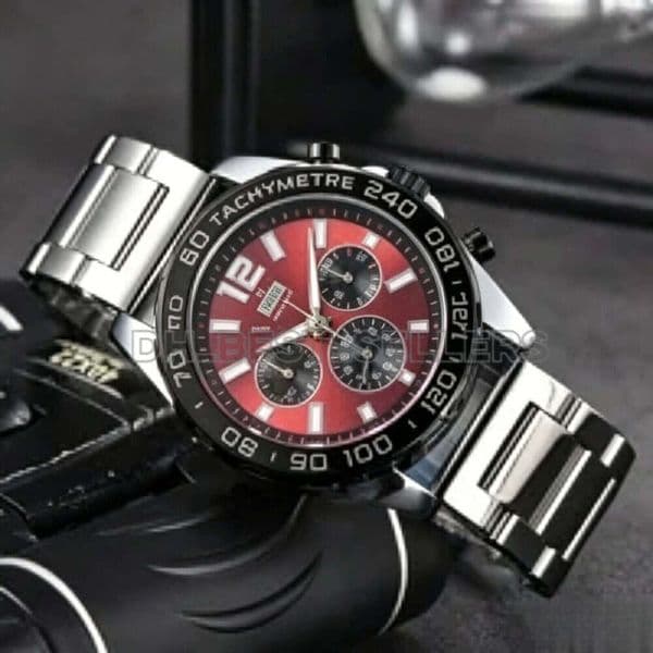TAGness 41MM Conquest Mens Watches Automatic Mechanical Movement Stainless Steel Bracelet Concas Ceramic Bezel With TAGly Glass Markings Green Dial 060