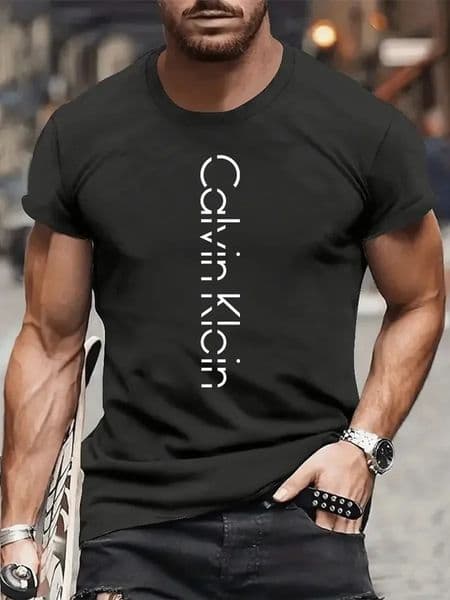 Fashion Letter Printed T Shirt for Men Summer Casual Short Sleeve Tops Simple Clothes Cool Street Hiphop Mens Tshirt 260527
