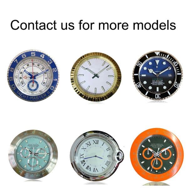 Designer Wall Clock Luxury Wall Watch Metal Large Home Decor Stainless Steel Timepieces House Warming Gift Birthday Present Gold Black Orange