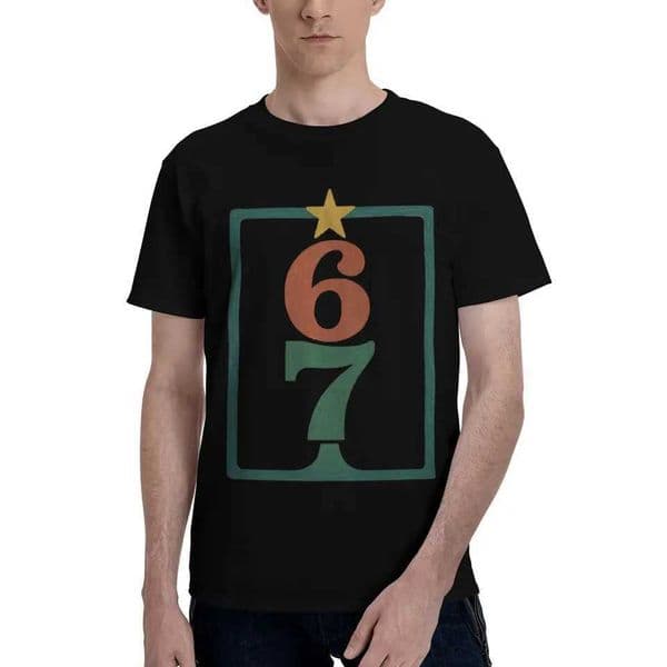Custom Six Seven 67 for Men 100 Cotton Tshirt Fashion T Short Slve Christmas T-shirts Slim Fit D260529
