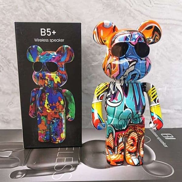 B5+ Bluetooth Creative Trendy Brand Ornament Violent Bear Doll Holiday Gift Small Speaker Technology