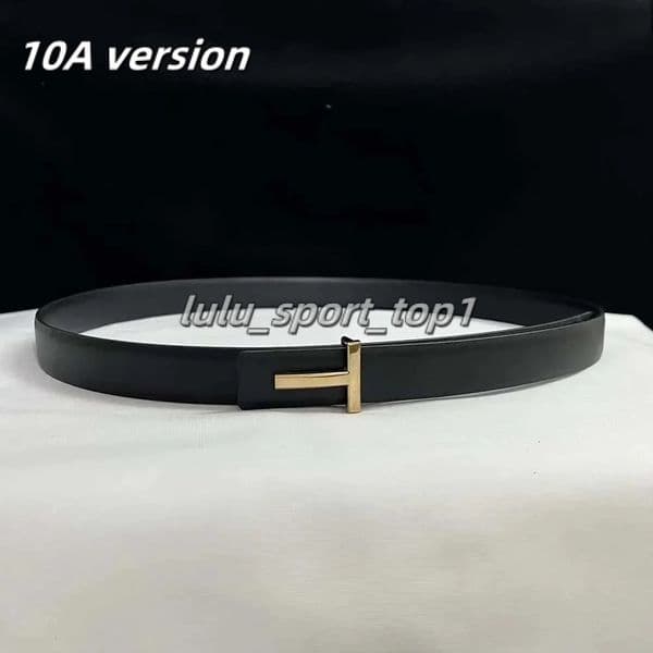 New 25mm Womens Belt Designer Reversible Genuine Leather Belt For Women T Buckle Belt Female Jeans Dress Belt tom fordsun BFZR b82
