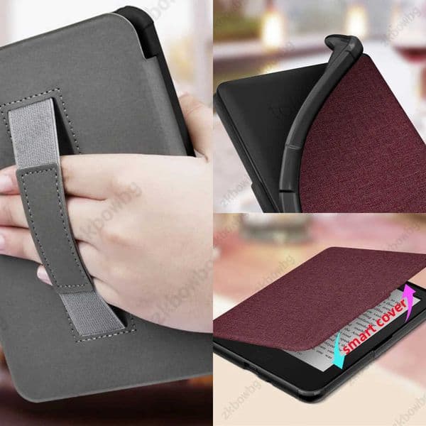 Cases for Tolino Vision 1/2/3/4 HD Reader Protective Cover for Tolino Shine 3/4 Shine4 2022 Ebook Smart Cover With Hand Strap X260529