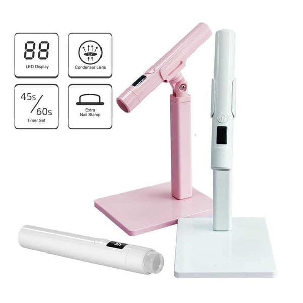 Portable Mini Led Nail Lamp Rechargeable Mini UV Led Lamp for Nails Gel DryCordless Resin Curing UV Light Mini Nails DryerR260529