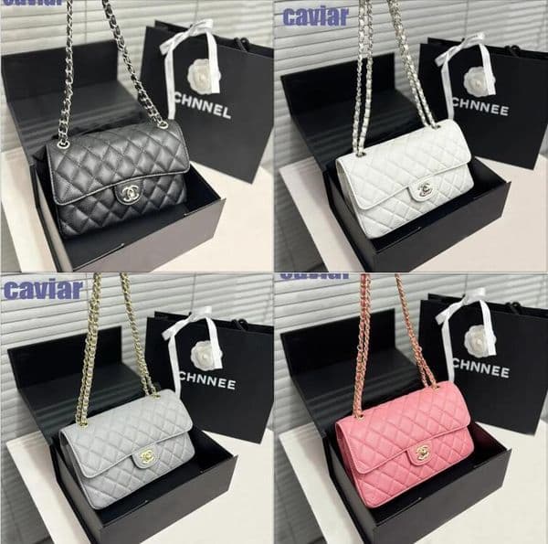 New caviar Luxury bag Designer Bags Fam New Black gold chain leather Woman Shoulder bag Totes Women Wallet Handbags Lady Letter Messenger Female Evening