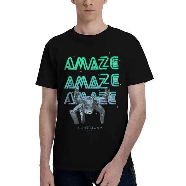 Custom Project Hail Mary for Men 100 Cotton Tshirt Casual Ts Short Slve Ryland Grace Movie T-shirts Loose Fit D260529