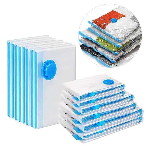 5pc 60/70/80/100cm Vacuum Storage Bag With Valve Folding Compressed Space Saving Clothe Storage Big Size For Towel Cloth BlanketR260529