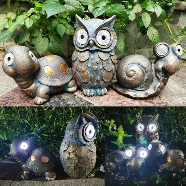 Yard Decor Solar Outdoor Decoration Animal LED Garden Statues landscape Landscape Light Household Garden Ornament 14