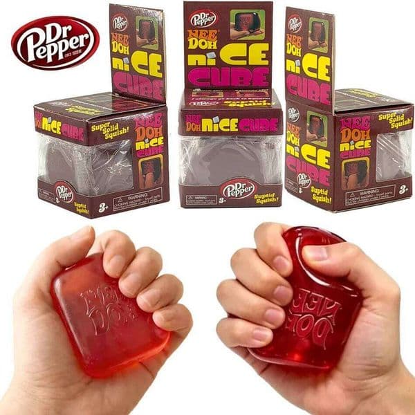 New Squeeze Toys Needoh Nice Cubes Stress Reliever Fidget Tool Anxiety Focus Desk Sensory Cube for Adults & Kids 26L0529