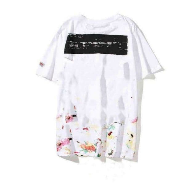 Offly Tshirt Designer Graphic Mens Women T Shirt High-Quality Version Womens Clothing Loose Off White Tees Ventilate Top Man Casual Street Graffiti Shirt US Size Afb