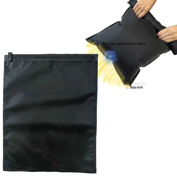 Reusable Hand Roll Vacuum Bags for Travel Waterproof Vacuum Compression Bag Portable Luggage Vacuum Storage Bag Space SaverR260529