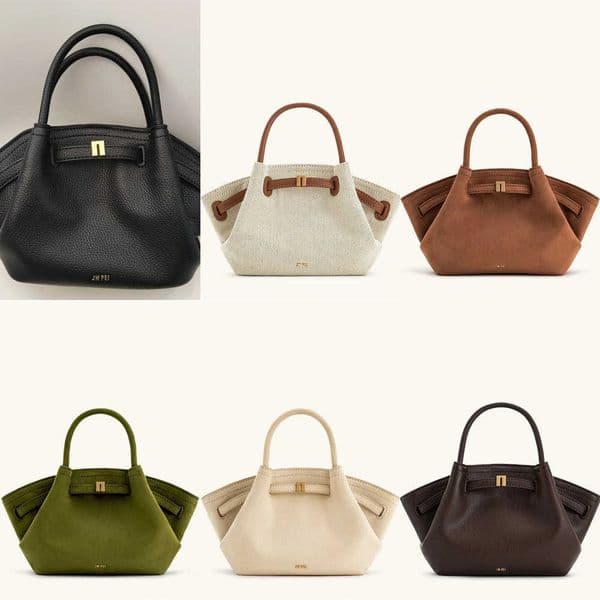 JW PEI Womens Dumpling Bag Large Capacity Tote Handbag Trendy Shoulder Bag Light Luxury Soft Leather Casual Daily Crossbody Y260528