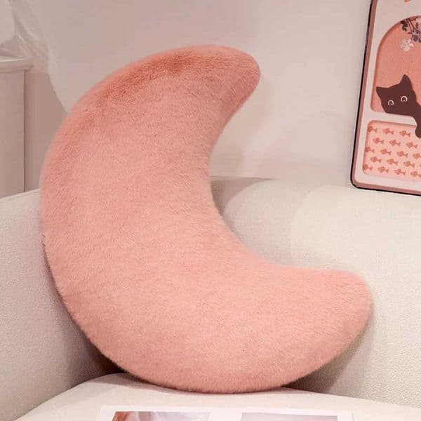Moon Throw Pillows Soft Moon Shaped Pillows Plush Floor Cushions Middle Eastern Muslim Festival Home Bedroom Eid Al Fitr M260529