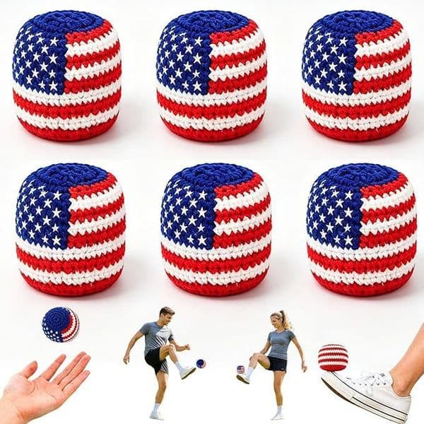 Colorful Crochet Kickballs Soft Hand Knitted Juggling Bags Suitable Children And Adults Outdoor And Indoor Party BY AIR