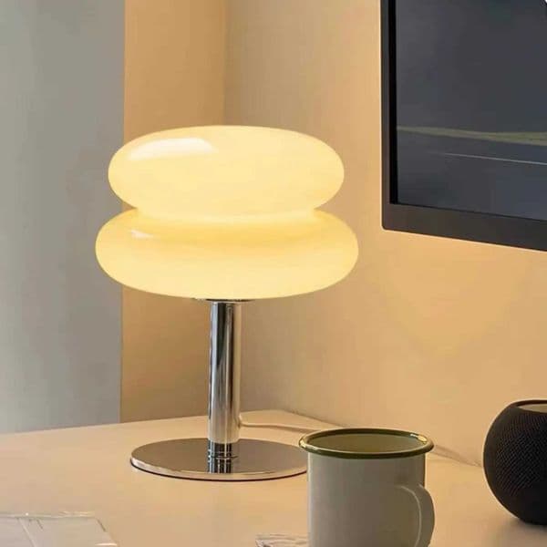 Tri-colour LED Modern Bauhaus Glass iron USB plug Table Lamp mood Lightlustre Bedroom Home Decorations fixtureNight light Desk M260529