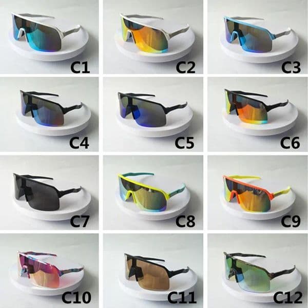 Brand Half Frame Cycling Sunglasses Men Sunglasses Fashion Designer Square Mirror Sun Glasses Unisex Classic Style For Women Uv400 Protection Lens